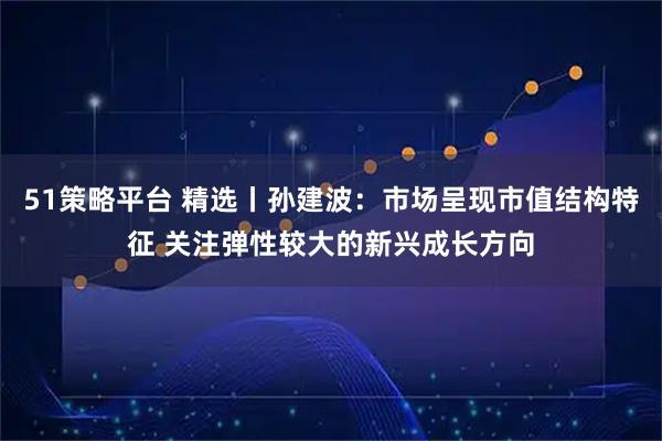 51策略平台 精选丨孙建波：市场呈现市值结构特征 关注弹性较大的新兴成长方向